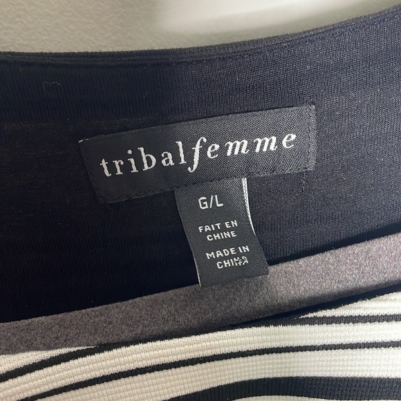 Tribal Femme Striped Peeka Boo Dress - Picture 5 of 8